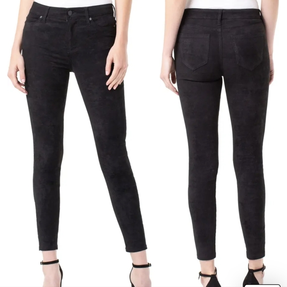 Liverpool Jeans Company Pants - Liverpool Faux Suede Black Skinny Pant Size 4
